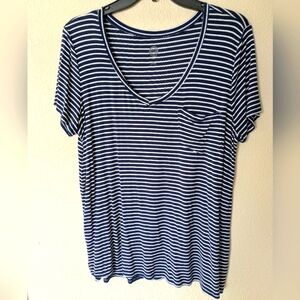 2/$18 SO Striped Tunic Tee